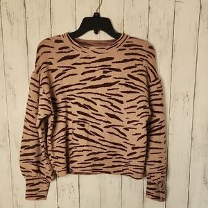 🎅Lush Pale Blush Plum Knit Sweater Small